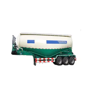Tri-As 45 Kubische Bulk Cement Tank Aanhangwagen Vliegas Cement Bulker Silo Tanker Trailers Semi Truck