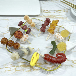 Porte-clés PVC modèle <span class=keywords><strong>barbecue</strong></span> célèbre sur internet, avec brochettes de mouton et viande grillée, pour clés de voiture - Product Image 3