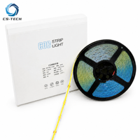 Lampu Strip LED COB Satu Warna, Pita LED Kontinu untuk Pencahayaan Kabinet Arsitektur Dekoratif