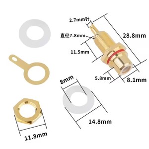 <span class=keywords><strong>RCA</strong></span> nữ ổ cắm kết nối Chassis Bảng điều chỉnh núi <span class=keywords><strong>Adapter</strong></span> âm thanh thiết bị đầu cuối cắm 3.5mm cắm AV cắm - Product Image 6