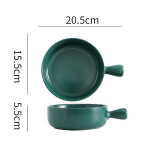 ชามเซรามิกพร้อมด้ามจับที่ออกแบบตามหลักสรีรศาสตร์สำหรับบะหมี่กึ่งสำเร็จรูปข้าวและซุปทนทานบนโต๊ะอาหารที่บ้าน - Product Image 4