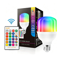 Ampoule de lampe sur pied pour hôtel, LED intelligente blanc chaud, culot E26/E27/B22, RGB, dimmable, alimentation CA, CRI élevé 85-90, certifiée ROHS, télécommande