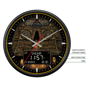 Reloj de Pared Digital Alfatiha 360 con Alarma de Oración, Hora Mundial, Multifunción, Azan Islámico, Calendario de Ramadán, Reloj con Horarios de Oración para Mezquita - Product Image 5