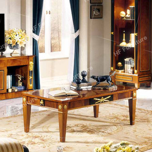 Châu Âu Cổ Điển Phong Cách Bàn Cà Phê Sang Trọng Gỗ Chạm Khắc Bàn Cà Phê Cao-Cuối Trung Tâm Bảng Cho Phòng Khách - Product Image 3