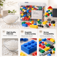 Gobricks GDS-90254 Blocs de construction en plastique ABS en gros, modèle éducatif, jouet 1x1x2/3 Slope Stud pour bâtiments modernes