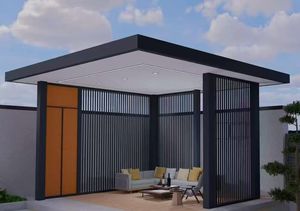 Современная веранда из алюминиевого сплава с двойным остеклением, крыша из закаленного стекла, антикоррозийная, водонепроницаемая, легкая, экологичная, шумоизоляционная - Product Image 6