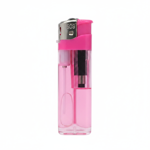 <b>Custom</b> <b>Lighters</b> Plastic Modern Design For Cigarette Use With Logo Printing Option Giveaways - Product Image 2