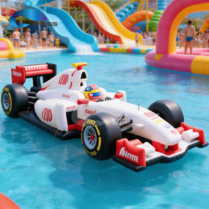 Modèle de voiture de course gonflable publicitaire GAUSS, design populaire, 25 m, imperméable, durable, gonflable à l'<span class=keywords><strong>air</strong></span>, voiture de course F1 gonflable - Product Image 1