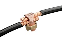 Conector de tierra de cobre eléctrico de alta calidad Abrazadera de alambre tipo perno dividido