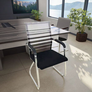 Mobilier <span class=keywords><strong>de</strong></span> salle à manger Chaise <span class=keywords><strong>de</strong></span> <span class=keywords><strong>bureau</strong></span> à dossier moyen Tissu maillé Design moderne <span class=keywords><strong>sans</strong></span> <span class=keywords><strong>roulettes</strong></span> Chaise <span class=keywords><strong>de</strong></span> <span class=keywords><strong>bureau</strong></span> pour salle <span class=keywords><strong>de</strong></span> conférence - Product Image 6