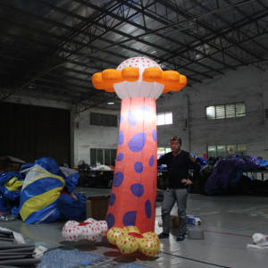 Gran lámpara de flor de sol inflable interactiva automática abrir cerrar calle efecto floreciente belleza Petunia para paseos en parque de atracciones - Product Image 3