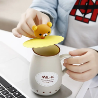 Nouvelle arrivée Couvercle de tasse en silicone de protection anti-étirement réutilisable pour boisson de fête en club