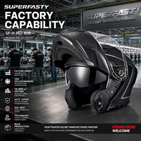 Nuevo Casco de Motocicleta Integral Abatible ECE 2206 ABS, Diseño Modular, Liberación Rápida, Ajustable para Todas las Estaciones