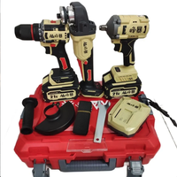 Kit de perceuses électriques Feng Bao, vente directe d'usine, 21v, 3 en 1, perceuse sans fil sans balais, batterie au lithium, kit d'outils électriques