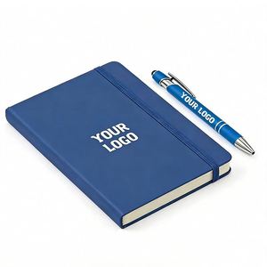 Promo Business A6 Notebook Leather Cover Journal Pu Note <b>Book</b> Journals A5 Diary Planner Custom Logo Gift - Product Image 1