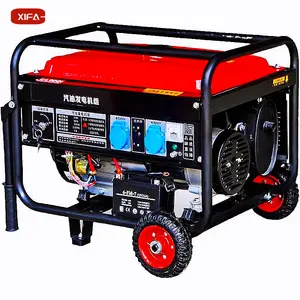 Generador diésel de gasolina 220V hogar pequeño 5/6/8/kW monofásico trifásico 380V uso agrícola comercial al aire libre