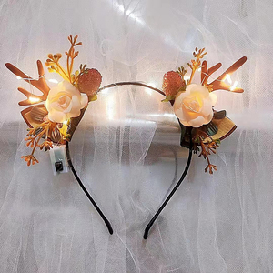 Bandeau <span class=keywords><strong>de</strong></span> <span class=keywords><strong>corne</strong></span> <span class=keywords><strong>de</strong></span> cerf wapiti brillant bandeau <span class=keywords><strong>de</strong></span> cheveux unisexe avec motif <span class=keywords><strong>de</strong></span> fée florale cadeau d'étudiant <span class=keywords><strong>de</strong></span> fête <span class=keywords><strong>de</strong></span> Noël - Product Image 6