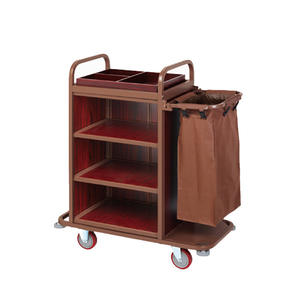 Chariot de service pour <span class=keywords><strong>chambre</strong></span> <span class=keywords><strong>d</strong></span>'hôtel et usage en resort - Chariot de nettoyage, de rangement et de <span class=keywords><strong>d</strong></span>échets multi-usages - Product Image 2