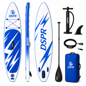 Planche de SUP gonflable tout-terrain en PVC durable de 10 pieds pour adultes, idéale pour les excursions sur eaux calmes, avec accessoires complets, OEM - Product Image 3