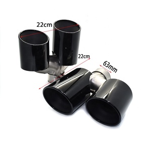 Punta de Escape de Acero Inoxidable Plateado para Sistema de Escape, Tubo de Escape para <span class=keywords><strong>Alfa</strong></span> <span class=keywords><strong>Romeo</strong></span> Giulia 200 280 Base Sedán 4 Puertas 2017+ - Product Image 3