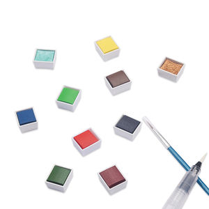 <span class=keywords><strong>Amazon</strong></span> Venta caliente agua sólida pintura pastel de 48 colores en <span class=keywords><strong>caja</strong></span> de lata - Product Image 4