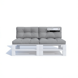 Cojín para Paletas de Exterior, Gris, 27.6 x 15.7 x 4.7 Pulgadas, Resistente al Agua, Extraíble, Lavable, para Todas las Estaciones - Product Image 1