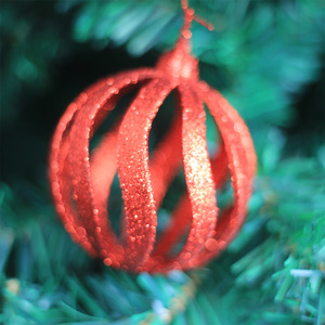 Openwork bóng cho giáng sinh trang trí xoắn ốc mô hình thiết kế 6cm 8cm Cây treo đồ trang trí hoặc Cây giáng sinh trang trí - Product Image 4