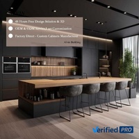 Meuble de rangement sous escalier sur mesure avec réfrigérateur à vin, tiroir à fermeture douce, meuble bar pour la zone d'escalier résidentielle
