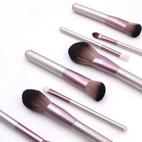 Vente en gros de pinceaux de maquillage professionnels en cheveux synthétiques ensemble de pinceaux de maquillage bling rose de haute qualité 11 24 pièces