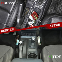 Organisateur de plateau latéral de Console en plastique ABS boîte de rangement de voiture noire pour Jeep Wrangler Jk 2011-2017 nouvel état