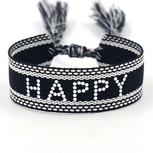 Cadeaux promotionnels Happy <span class=keywords><strong>Nice</strong></span> Mom love Letter Woven Bracelet Creative Fashion Holiday Gift New Custom Promotional Wristbands - Product Image 2