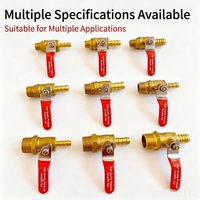 Válvula de bola de latón BOTE con rosca macho, válvulas neumáticas, conector de púas, accesorio de tubería hembra PEX MIP/FIP para gas y agua, personalizable OEM