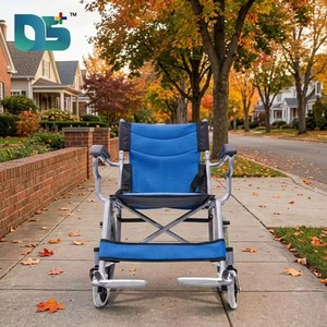 Silla de Ruedas Manual Ligera Plegable de Acero Ajustable para Rehabilitación, Uso en Exteriores, para Personas Mayores y con Discapacidad, Económica - Product Image 2