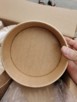 Bol en papier kraft jetable pour salade à emporter, emballage pour salade de nouilles, collation