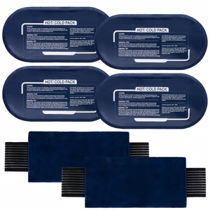 ผ้าพันเข่าแบบร้อนเย็นสำหรับขายส่ง พร้อมแผ่นเจลถอดได้ ใช้ซ้ำได้ ช่วยบรรเทาอาการปวด - Product Image 2