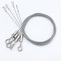 Kit de suspension réglable pour système d'éclairage à rail métallique avec crochet pour lumière LED