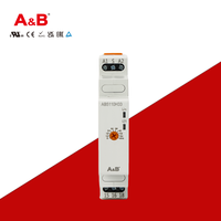Relay Waktu Elektromagnetik Miniatur Tertutup AC/DC 24-240V 50/60HZ Kontrol Timer On-Delay Off-Delay Daya Rendah Perak