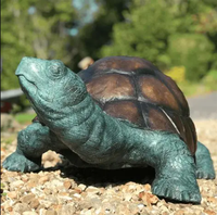 Grande sculpture de tortue en bronze pour l'extérieur, à vendre
