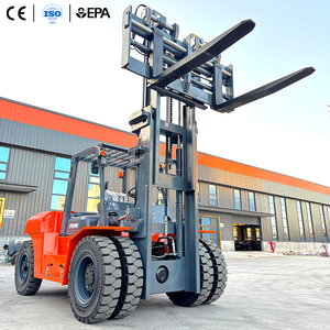 รถยกดีเซล 10 ตัน ได้รับการรับรองมาตรฐาน CE รุ่น FD100 สำหรับงานหนัก ยกสูง 6 เมตร เหมาะสำหรับการขนถ่ายตู้คอนเทนเนอร์ - Product Image 3