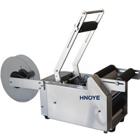 Applicateur d'étiquettes de table pour bouteilles rondes, machine d'étiquetage semi-automatique en acier inoxydable
