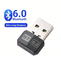 Adaptateur USB BT6.0 Brlink pour PC Windows 11/10/8.1, récepteur et émetteur Bluetooth pour clavier/souris, dongle USB