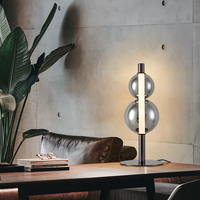 Lampadaire LED de Luxe Moderne avec Abat-jour en Verre Soufflé, Style Minimaliste, Corps en Fer pour Salon et Hôtel, Plastique et Métal