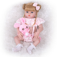 2022 vente en gros Amazon Offre Spéciale 19 pouces 48cm jolie fille silicone reborn bébé poupées pour cadeau de fille