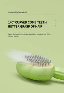 แปรงกำจัดขนสัตว์เลี้ยง แปรงอาบน้ำ ดีไซน์รูปฟักทอง ใช้ซ้ำได้ เป็นมิตรกับสิ่งแวดล้อม แปรงหวีพลาสติกสำหรับแมว สุนัข นวดได้ - Product Image 5