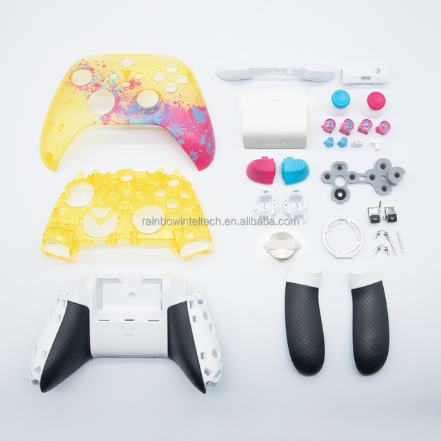 Full Set of XSX Controller Housings Shell for Xbox Series X Mando Control Cases Cover Plastic Spare Parts for One X Controller