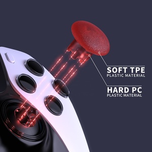 แท่งควบคุมแบบเปลี่ยนได้สีแดงใสสำหรับคอนโทรลเลอร์ PS5 Edge, ฝาครอบจอยสติ๊กแบบกำหนดเอง, อะไหล่แท่งอนาล็อกแบบเปลี่ยนได้ - Product Image 5