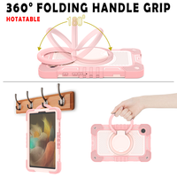 Étui de protection antichoc pour Samsung Tab A9 avec support rotatif à 360°, coque robuste pour enfants, idéal pour les voyages