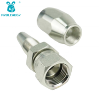 26718D-R5 Raccord hydraulique femelle JIC à cône 74°, réutilisable, résistant à la corrosion, haute pression, zingué, pour assemblage de flexibles
