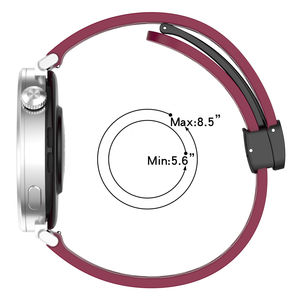 HUANLONG Bracelet en caoutchouc pour montre Huawei GT5 41MM GT5 Pro 42MM Boucle pliante Bracelet en silicone 18MM Bracelet de montre en silicone classique - Product Image 3