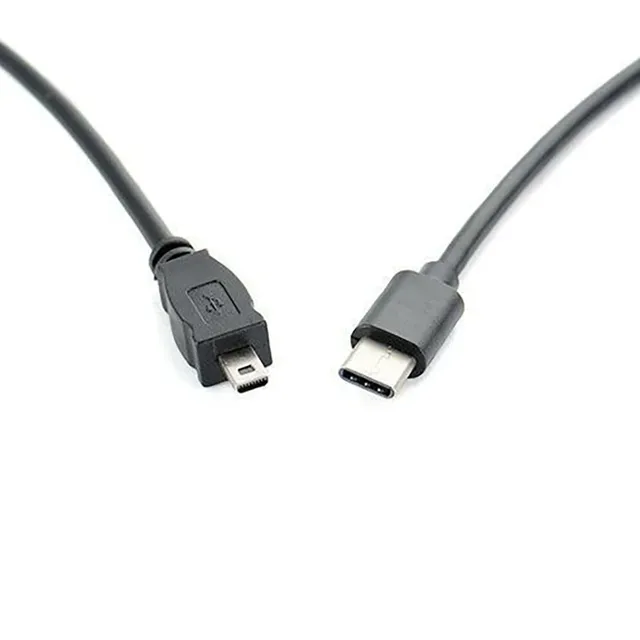 Type C Mini 8Pin OTG Adapter Cable for Camera & Phone Data Transfer Photo/Video Android USB C Cord for Nikon and Panasonic